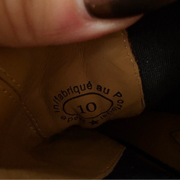 John Fluevog Le Mans Black Pointed Toe Platform Chelsea Heeled Boots NWOB Sz 10 - Picture 10 of 12